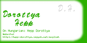 dorottya hepp business card